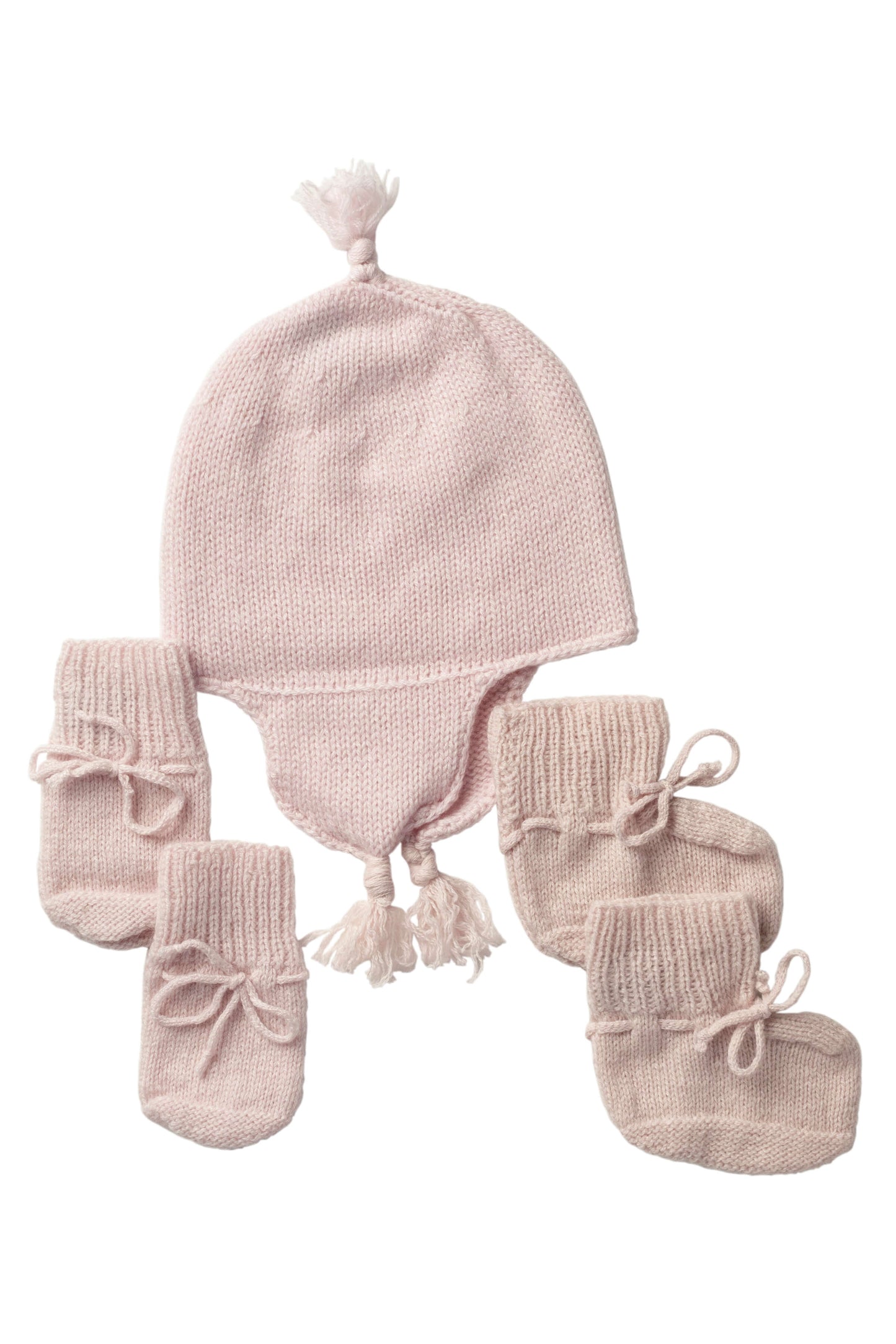 Johnstons of Elgin’s Baby's 1st Cashmere Accessories Gift Set in Blush AW21GIFTSET20B