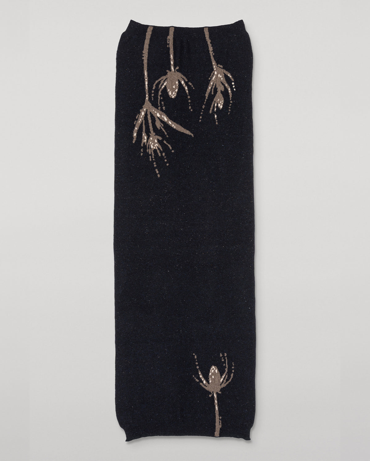 JOHNSTONS OF ELGIN CASHMERE DONEGAL INTARSIA WILD THISTLE WRAP BLUE 100% CASHMERE HAA03645JU1623ONE