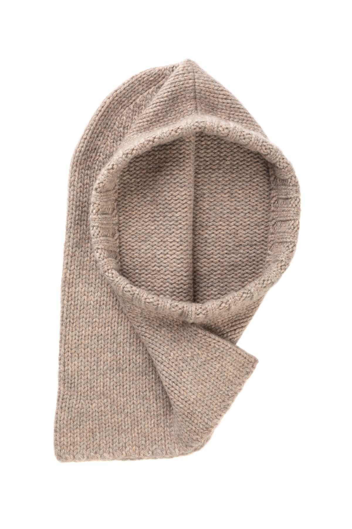 Johnstons of Elgin AW24 Knitted Accessory Ash Luxe Cashmere Snood Hood HAB03405HB4334