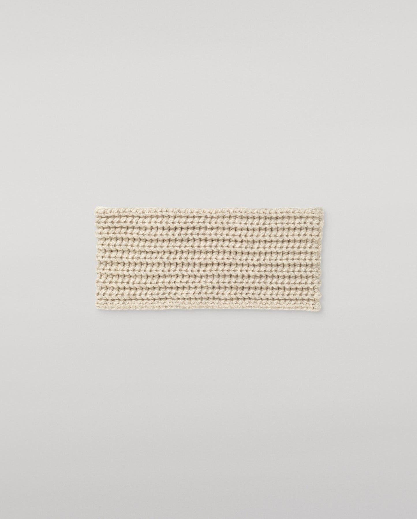 JOHNSTONS OF ELGIN CASHMERE RIBBED WHITTLE HEADBAND NATURAL 100% CASHMERE HAB03647HA0402ONE
