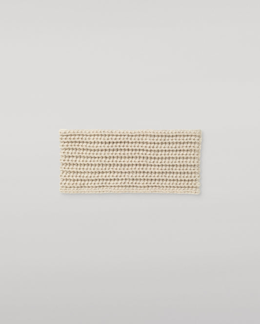 JOHNSTONS OF ELGIN CASHMERE RIBBED WHITTLE HEADBAND NATURAL 100% CASHMERE HAB03647HA0402ONE