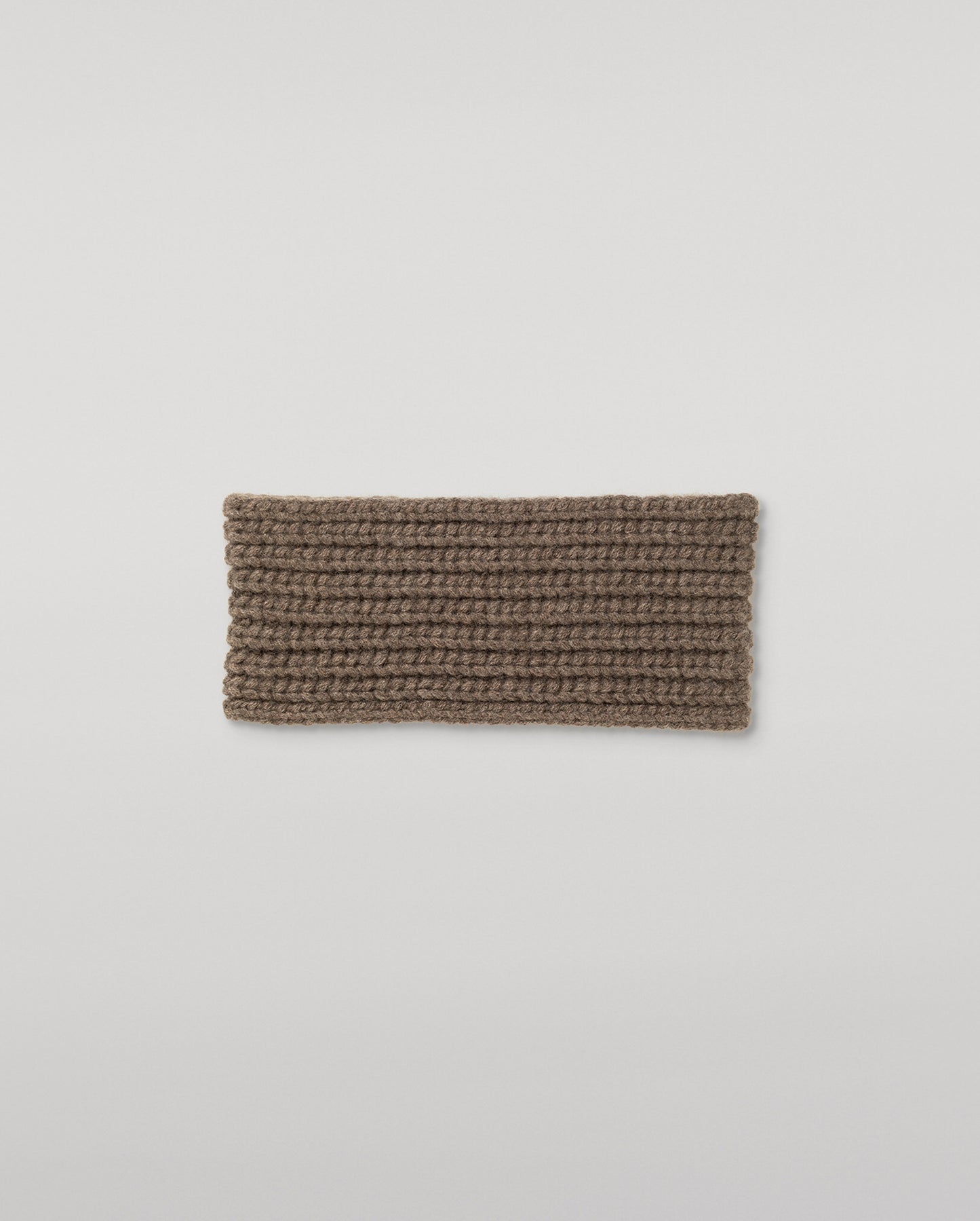 JOHNSTONS OF ELGIN CASHMERE RIBBED WHITTLE HEADBAND BROWN 100% CASHMERE HAB03647HB7128ONE
