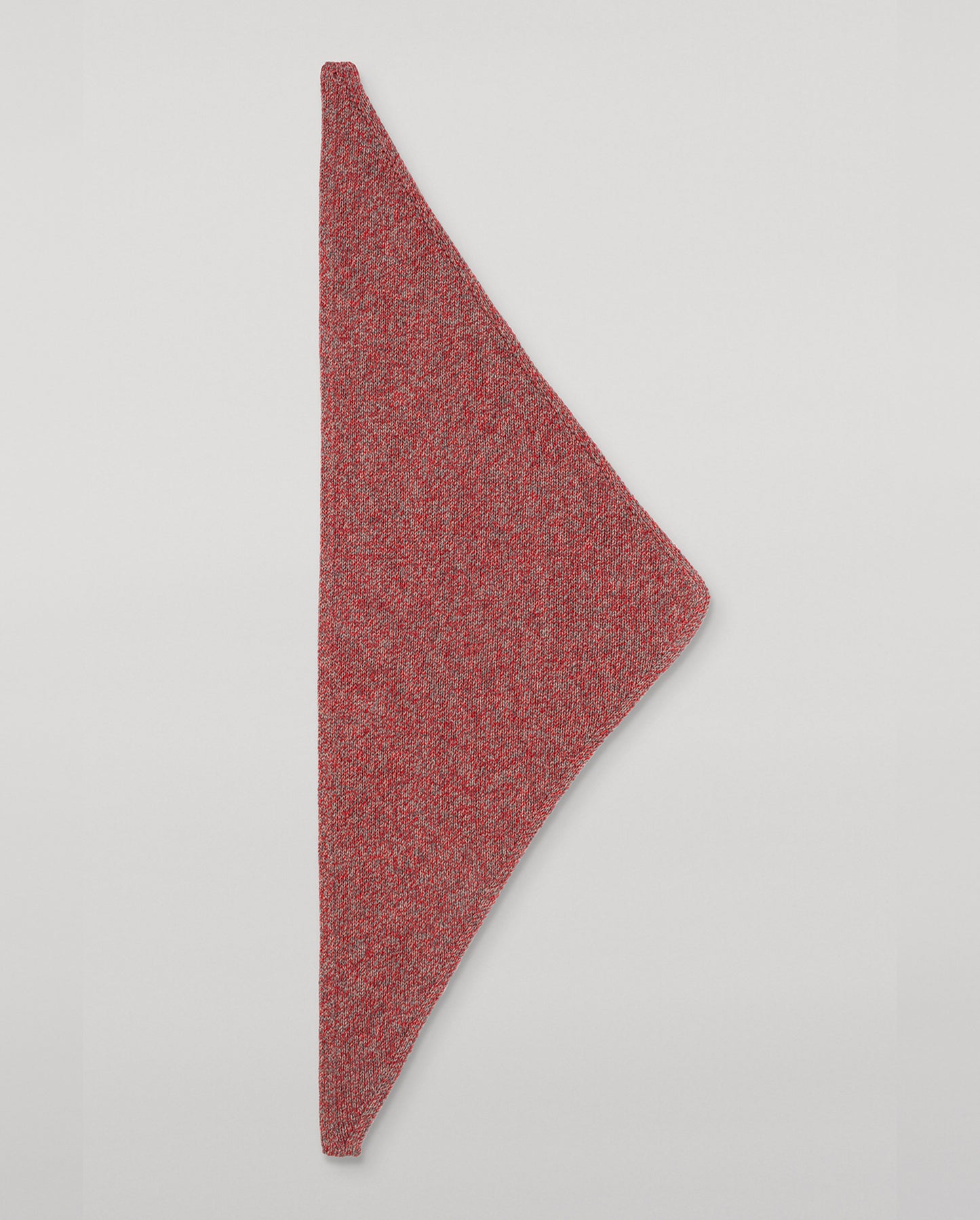 JOHNSTONS OF ELGIN CASHMERE MARL KEILL TRIANGLE SCARF RED 100% CASHMERE HAB03648007014ONE