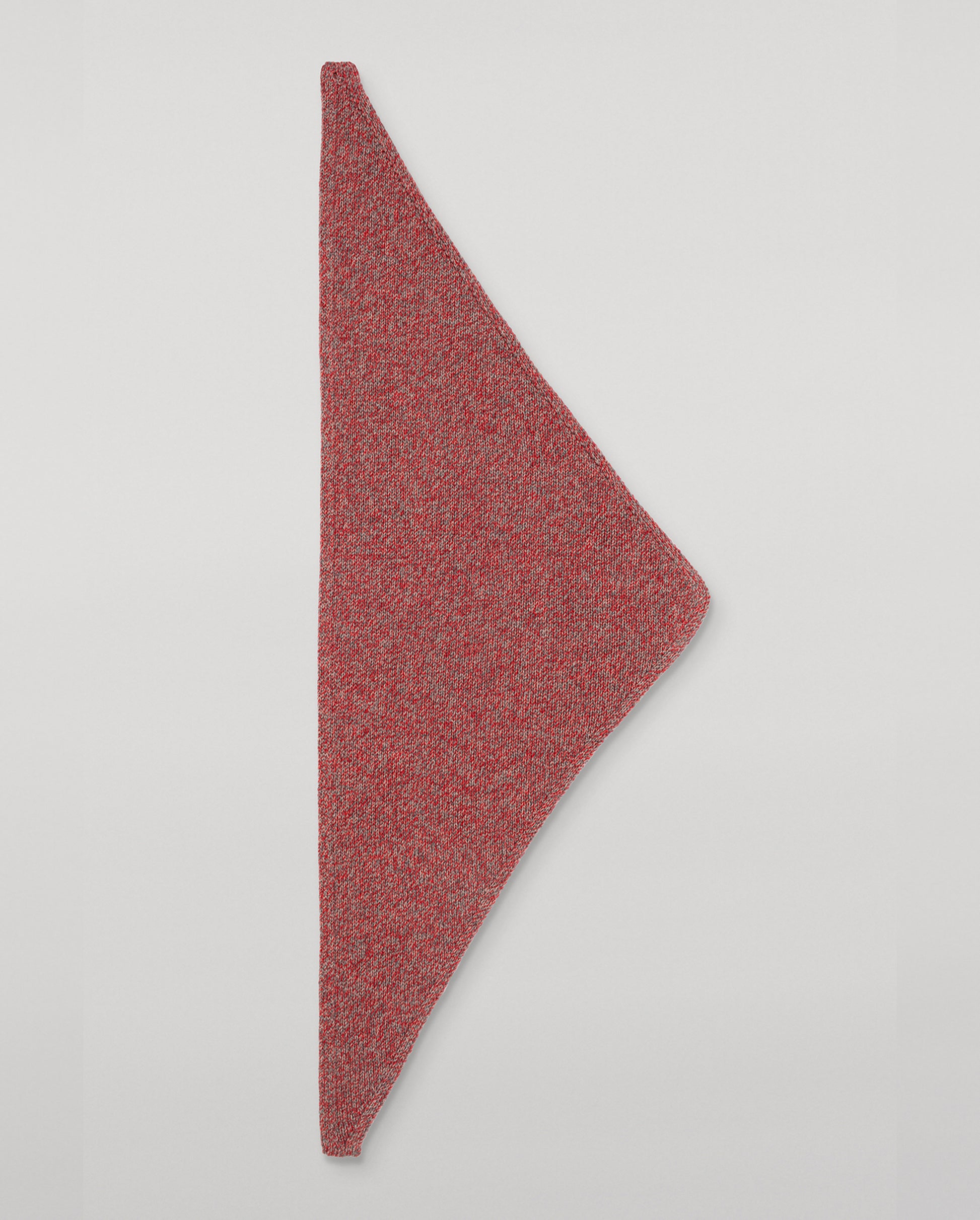 JOHNSTONS OF ELGIN CASHMERE MARL KEILL TRIANGLE SCARF RED 100% CASHMERE HAB03648007014ONE