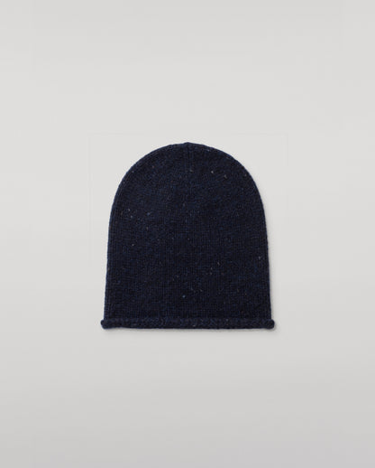JOHNSTON OF ELGIN TIREE BEANIE BLUE 100% CASHMERE HAC03613HD7348ONE