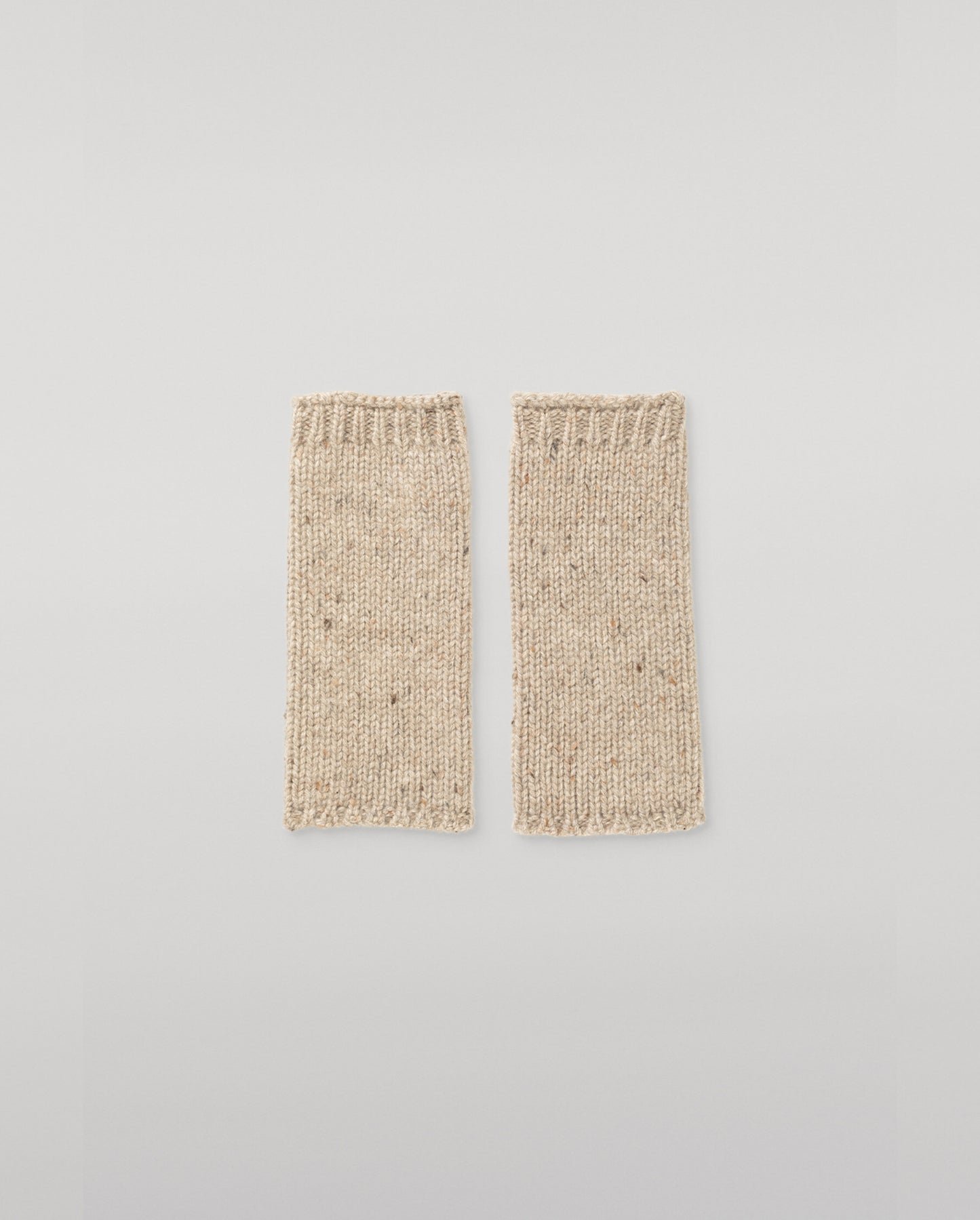 JOHNSTONS OF ELGIN DONEGAL CASHMERE TIREE WRISTWARMERS NATURAL 100% CASHMERE HAC03644HA0397ONE