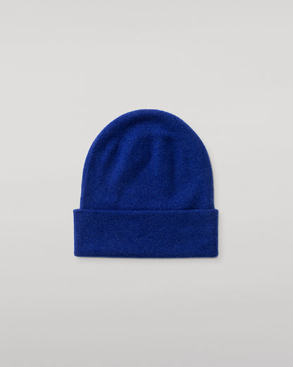 JOHNSTONS OF ELGIN BRAEMAR BEANIE BLUE 100% CASHMERE  HAE02655SD5326ONE