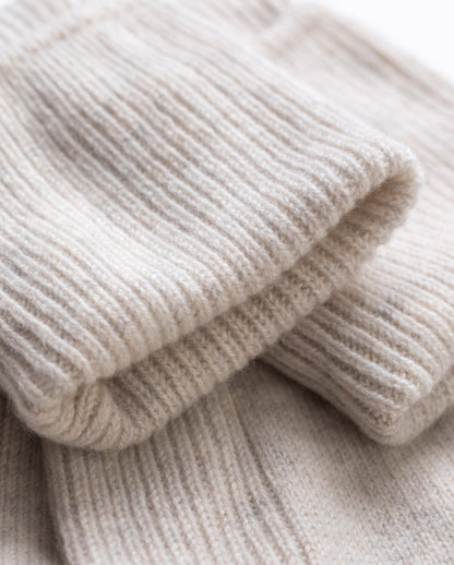 JOHNSTONS OF ELGIN WOMENS CASHMERE TRAVEL SOCK NATURAL 100% CASHMERE HAG02565HA0402ONE