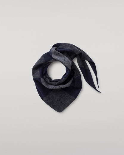 JOHNSTONS OF ELGIN CLAN BANDANA NAVY 100% CASHMERE HAP03612JU1613ONE