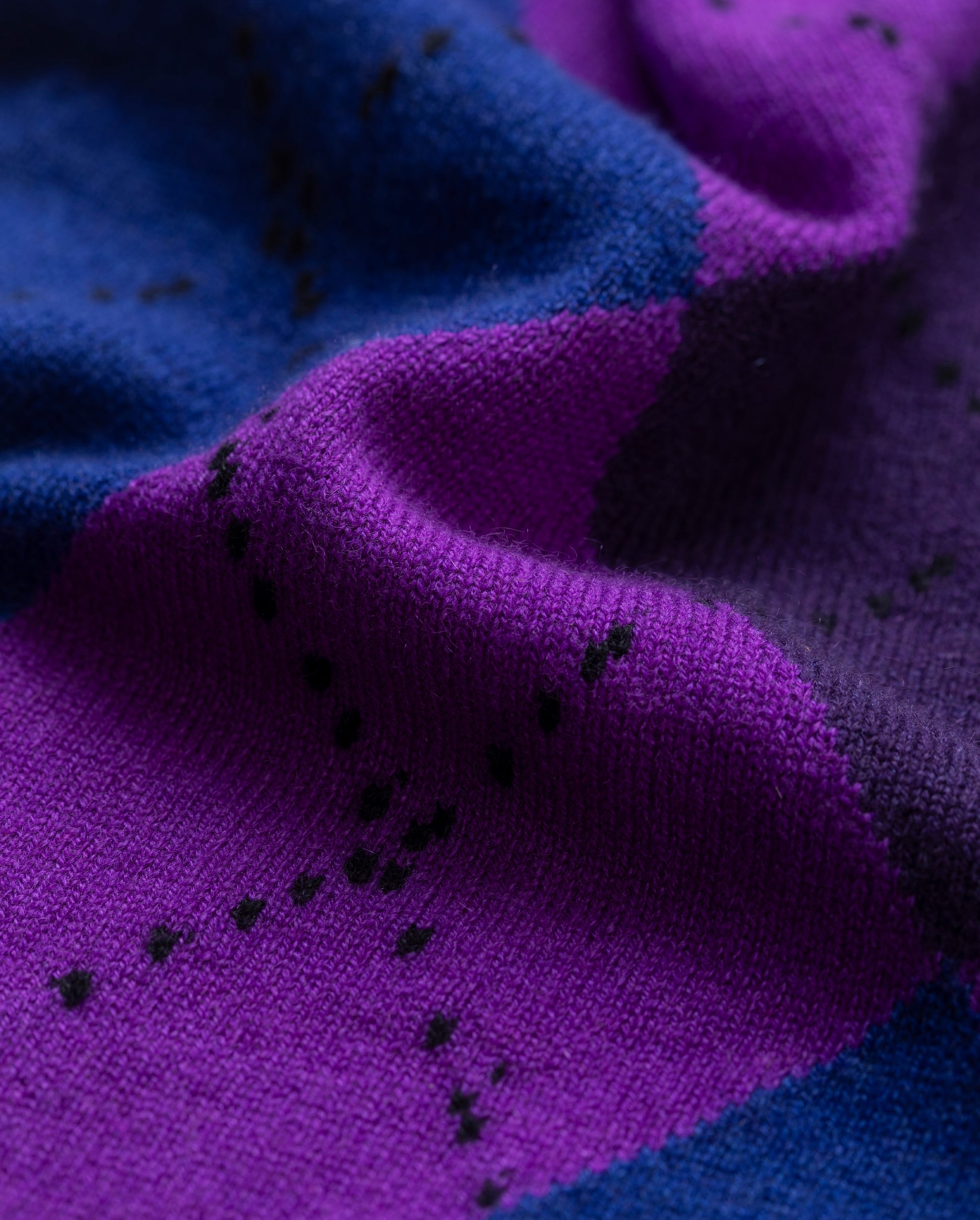 JOHNSTONS OF ELGIN CASHMERE NECK TIE ARGYLE CLAN BANDANA PURPLE 100% CASHMERE HAP03612JU1669ONE