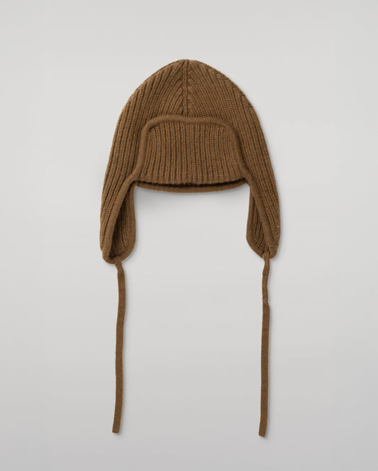 JOHNSTONS OF ELGIN CASHMERE RIBBED DEER STALKER BEANIE GREEN 100% CASHMERE HAT03646Q26299ONE