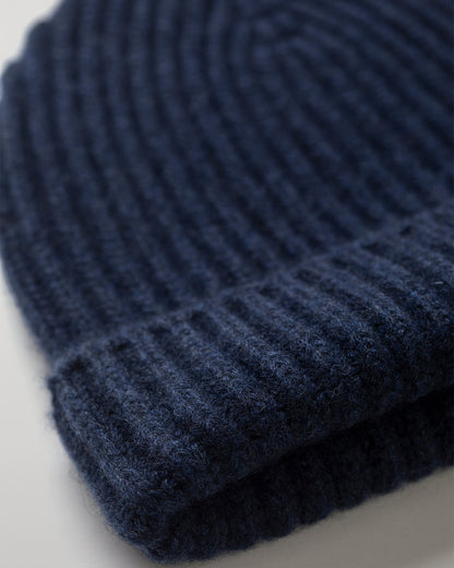 JOHNSTONS OF ELGIN LOVAT HAT NAVY 100% CASHMERE HAY03614HD7350ONE