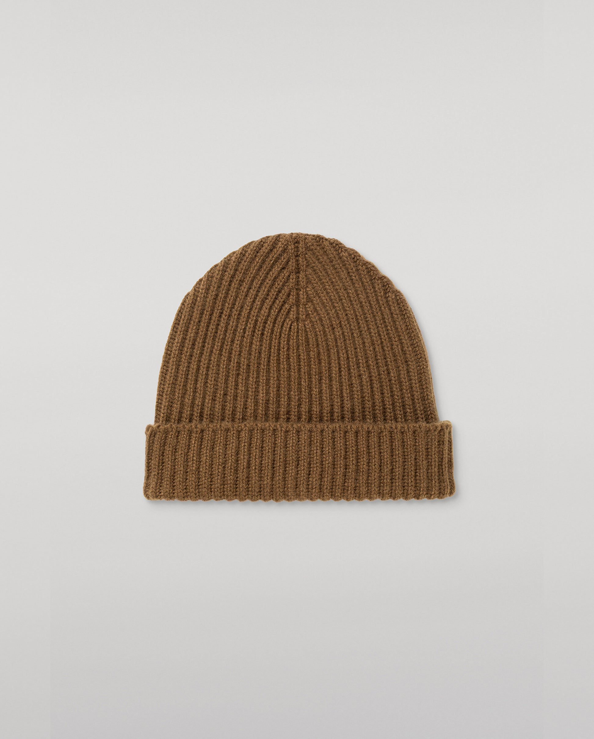 JOHNSTONS OF ELGIN CASHMERE RIBBED LOVAT BEANIE GREEN 100% CASHMERE HAY03614SC4756ONE