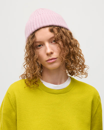 JOHNSTONS OF ELGIN LOVAT HAT 100% CASHMERE LUNAN PINK HAY03614HE0071ONE