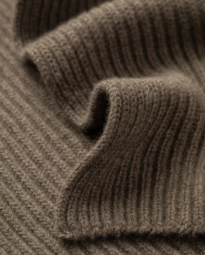 JOHNSTONS OF ELGIN CASHMERE RIBBED LOVAT SCARF NATURAL 100% CASHMERE HAY03639HA0402ONE