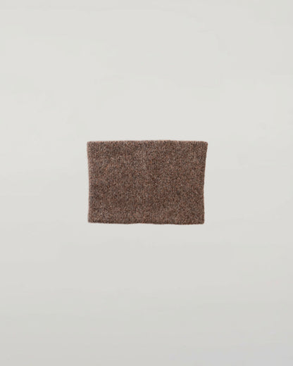 Johnstons of Elgin AW25 Knitted Accessories Molasses Mix Cashmere Bouclé Brown Snood HBC01130HB4415ONE
