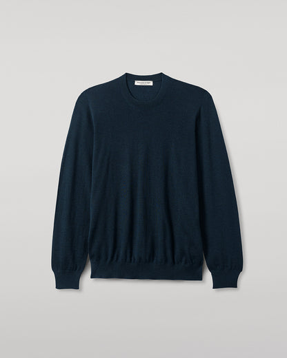 Johnstons of Elgin Men's Superfine Cashmere Green Sweater KAI05241SC7344