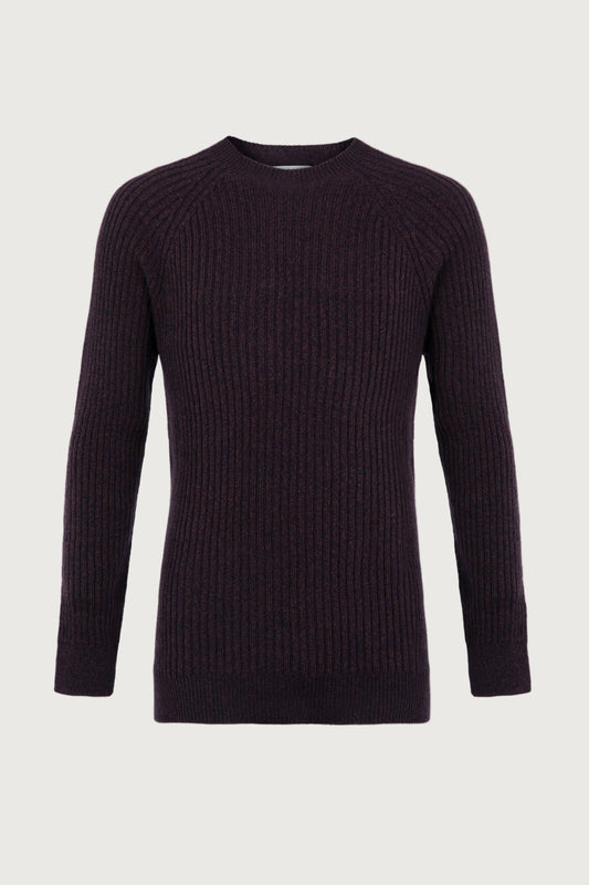 Johnstons of Elgin SS24 Unisex Knitwear Malt Brown Marl Unisex Cashmere Marl Sweater KAI05260004689