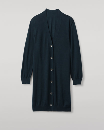 JOHNSTONS OF ELGIN WOMENS ELISE VEE CARDIGAN GREEN 100% SUPERFINE CASHMERE KAI05716SC4714