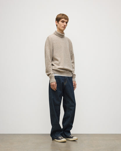 JOHNSTONS OF ELGIN MACKINTOSH ROLL NECK SWEATER DONEGAL CASHMERE ROLL NECK SWEATER CREAM 100% CASHMERE KAI05957HA0397
