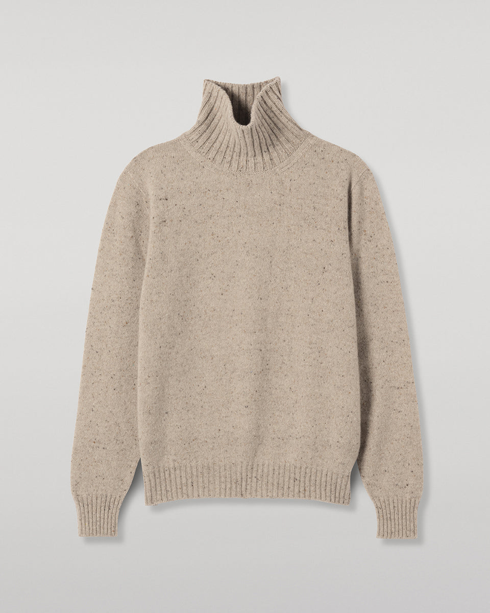 JOHNSTONS OF ELGIN MACKINTOSH ROLL NECK SWEATER DONEGAL CASHMERE ROLL NECK SWEATER CREAM 100% CASHMERE KAI05957HA0397
