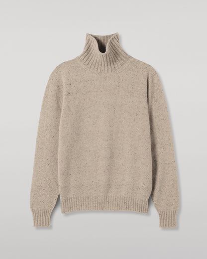 JOHNSTONS OF ELGIN MACKINTOSH ROLL NECK SWEATER DONEGAL CASHMERE ROLL NECK SWEATER CREAM 100% CASHMERE KAI05957HA0397