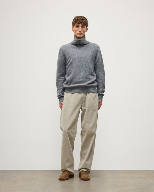 JOHNSTONS OF ELGIN MACKINTOSH ROLL NECK SWEATER DONEGAL CASHMERE ROLL NECK SWEATER GREY 100% CASHMERE KAI05957HA4270