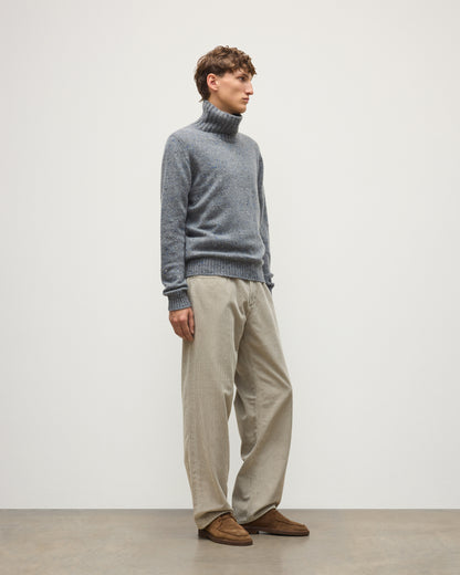 JOHNSTONS OF ELGIN MACKINTOSH ROLL NECK SWEATER DONEGAL CASHMERE ROLL NECK SWEATER GREY 100% CASHMERE KAI05957HA4270