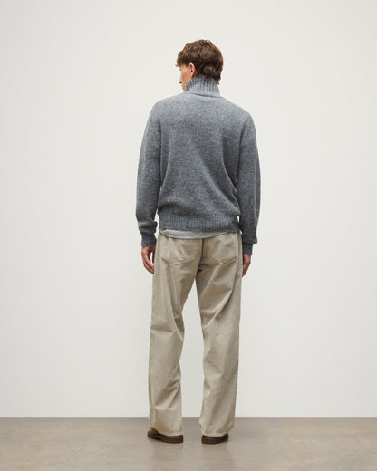 JOHNSTONS OF ELGIN MACKINTOSH ROLL NECK SWEATER DONEGAL CASHMERE ROLL NECK SWEATER GREY 100% CASHMERE KAI05957HA4270