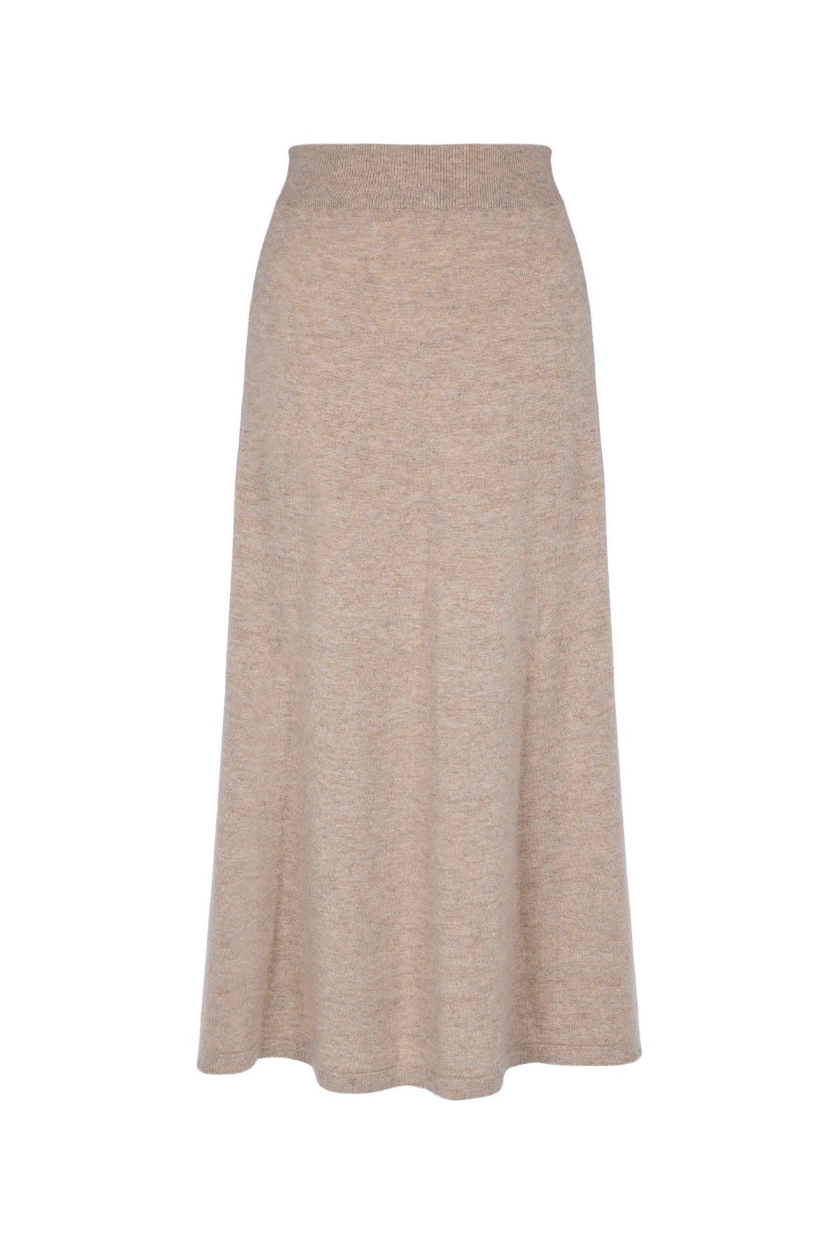 Cashmere Natural A-Line Skirt