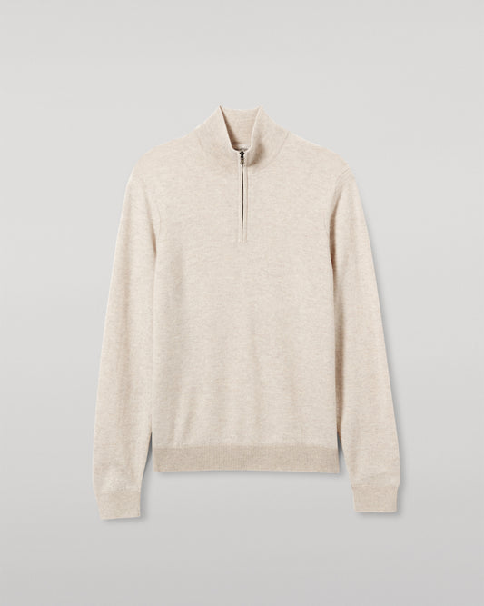 MENS RORY CLASSIC HALF ZIP CLASSIC SWEATER 100% CASHMERE FROM JOHNSTONS OF ELGIN  KAP05695HA0402