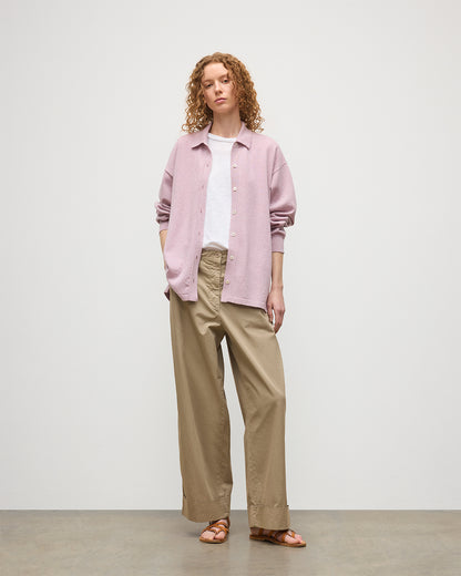 JOHNSTONS OF ELGIN WOMENS MUNRO SHIRT PINK 100% CASHMERE KAP05765HE0071
