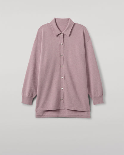 JOHNSTONS OF ELGIN WOMENS MUNRO SHIRT PINK 100% CASHMERE KAP05765HE0071