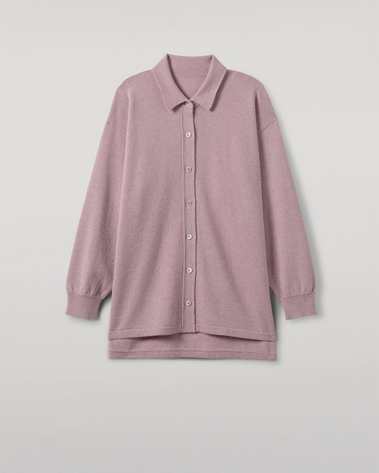 JOHNSTONS OF ELGIN WOMENS MUNRO SHIRT PINK 100% CASHMERE KAP05765HE0071