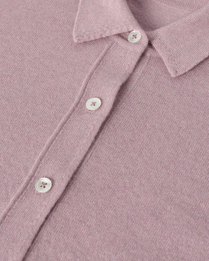 JOHNSTONS OF ELGIN WOMENS MUNRO SHIRT PINK 100% CASHMERE KAP05765HE0071