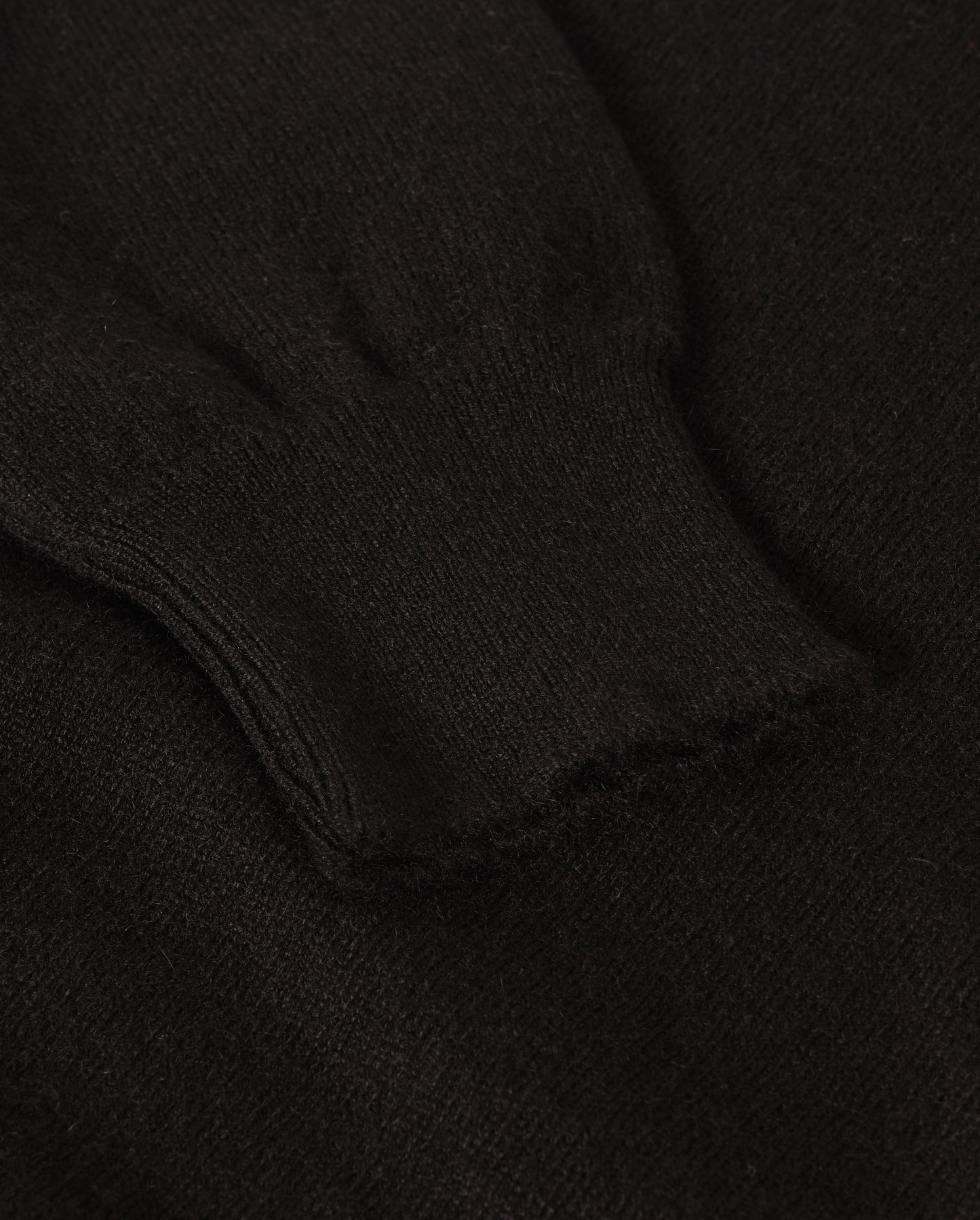 JOHNSTONS OF ELGIN IRIS ROLL NECK SWEATER PETITE CASHMERE ROLL NECK SWEATER - 2 PLY BLACK 100% CASHMERE KAP05952SA7210