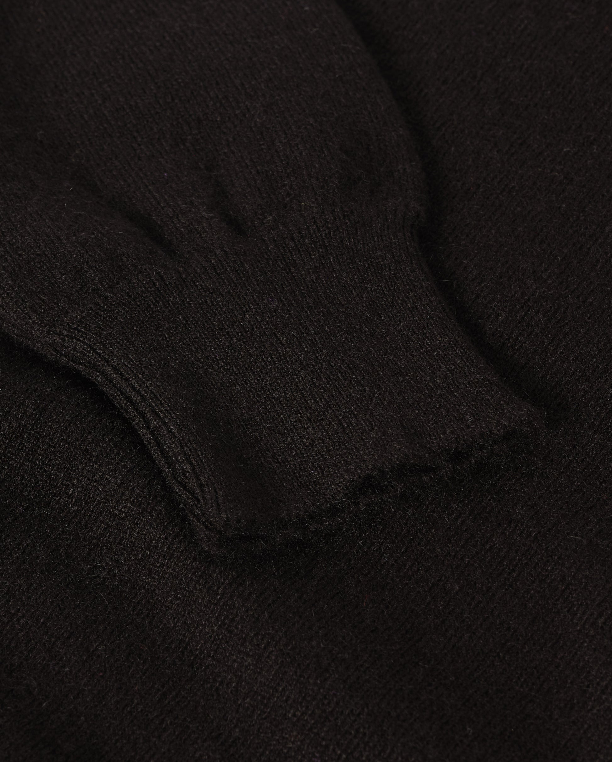 JOHNSTONS OF ELGIN IRIS ROLL NECK SWEATER PETITE CASHMERE ROLL NECK SWEATER - 2 PLY BLACK 100% CASHMERE KAP05952SA7210