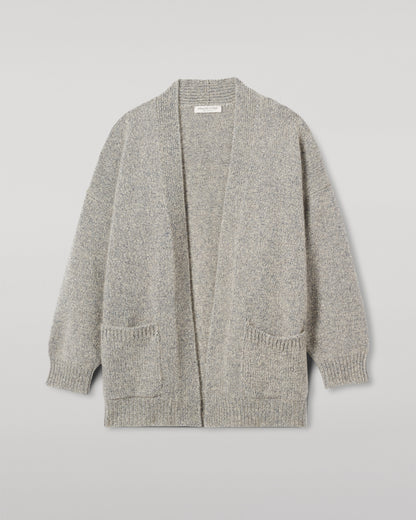 JOHNSTONS OF ELGIN WOMENS BAY SLOUCH CARDIGAN BLUE 78% CASHMERE 22% COTTON  KBB01069HD4499
