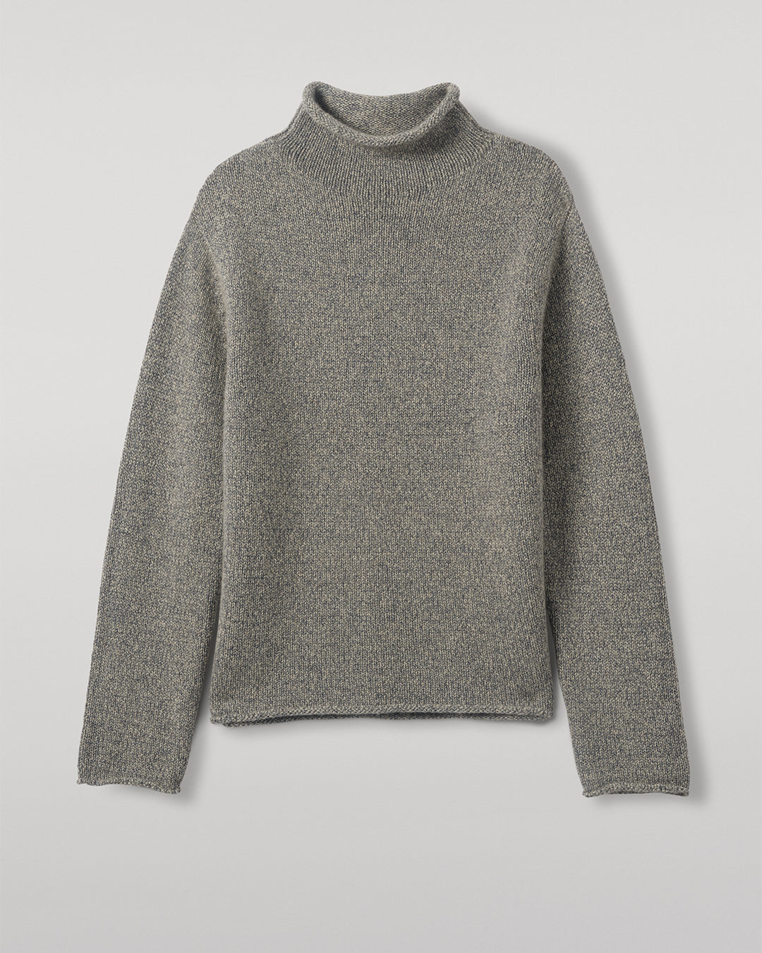 JOHNSTONS OF ELGIN KESTER FUNNEL NECK SWEATER BLUE 100% CASHMERE KBB01067HB4453