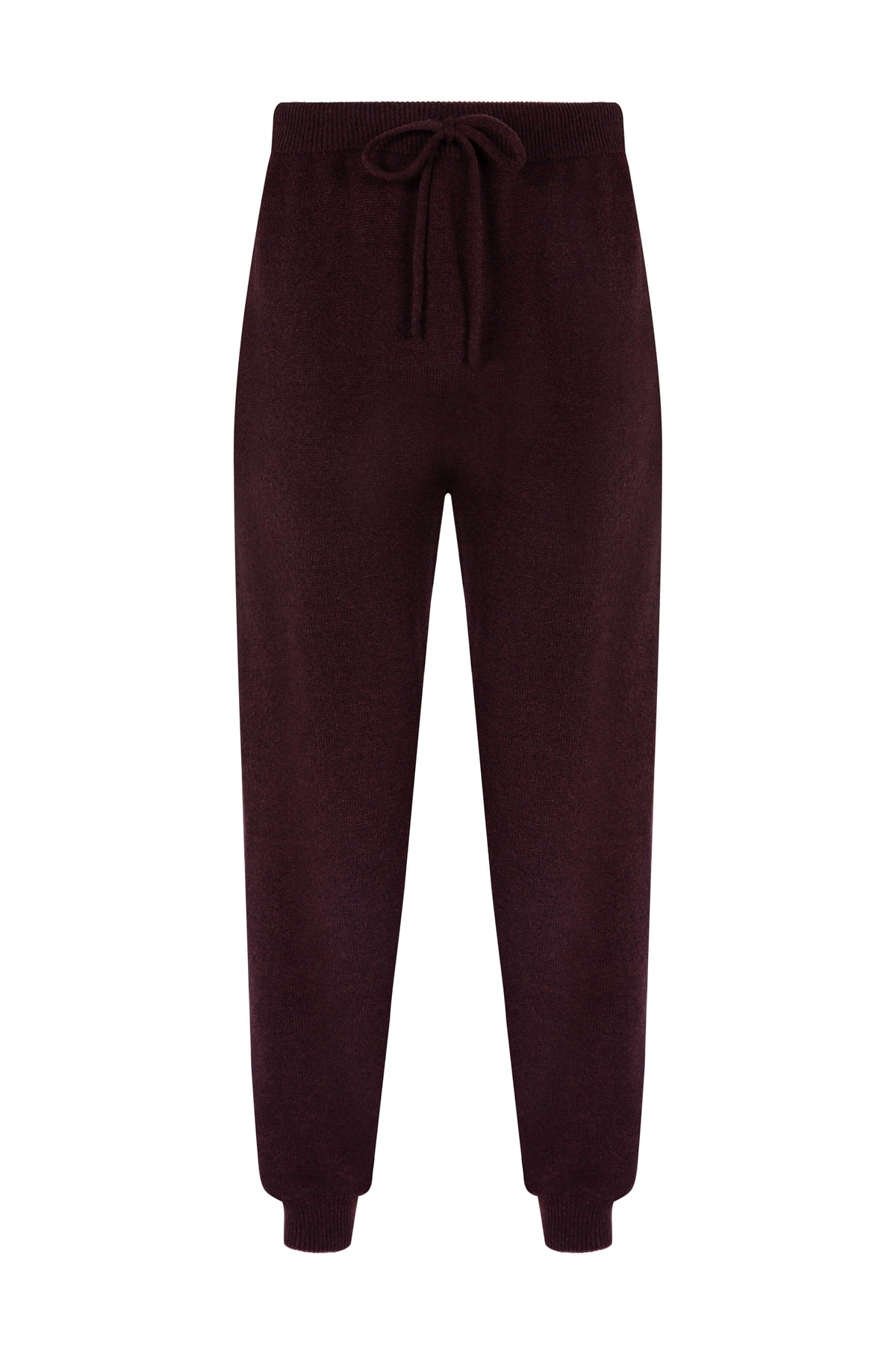 Johnstons of Elgin SS24 Men's Knitwear Malt Brown Seamless Cashmere Cuffed Joggers KBI05155HB7084