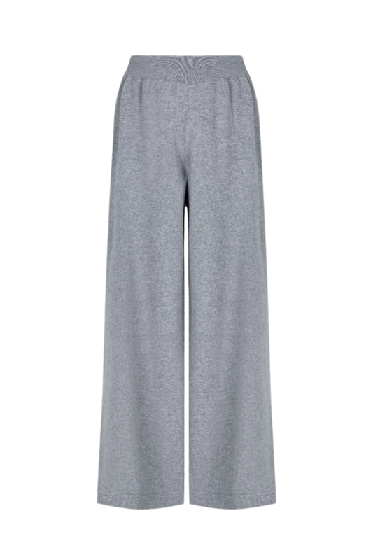 Low Rise Light Grey Cashmere Slouch Pants