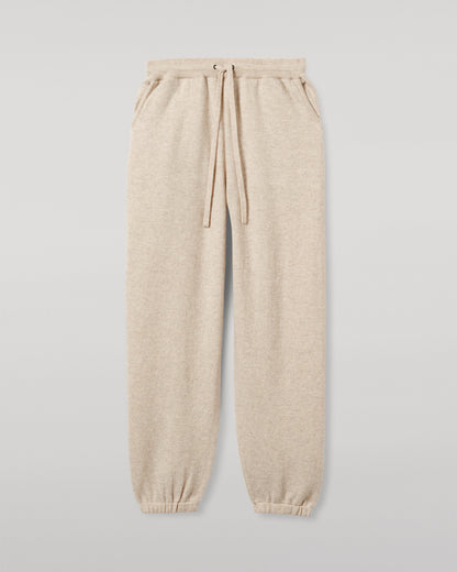 JOHNSTONS OF ELGIN MENS KIRK SWEATPANTS NATURAL 97% CASHMERE 3% POLYESTER KBP00948HA0402