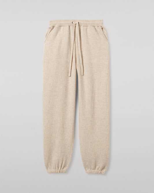 JOHNSTONS OF ELGIN MENS KIRK SWEATPANTS NATURAL 97% CASHMERE 3% POLYESTER KBP00948HA0402
