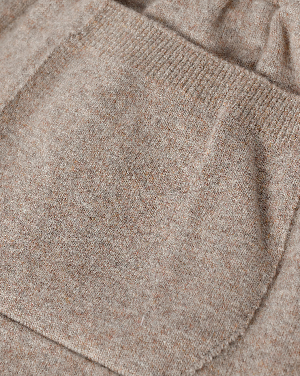 JOHNSTONS OF ELGIN MENS KIRK SWEATPANTS LIGHT BROWN 97% CASHMERE 3% POLYESTER KBP00948HB4334