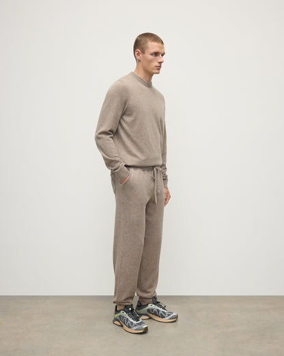 Johnstons of Elgin Men's Knitwear Ash Tapered Cashmere Joggers KBP00948HB4351