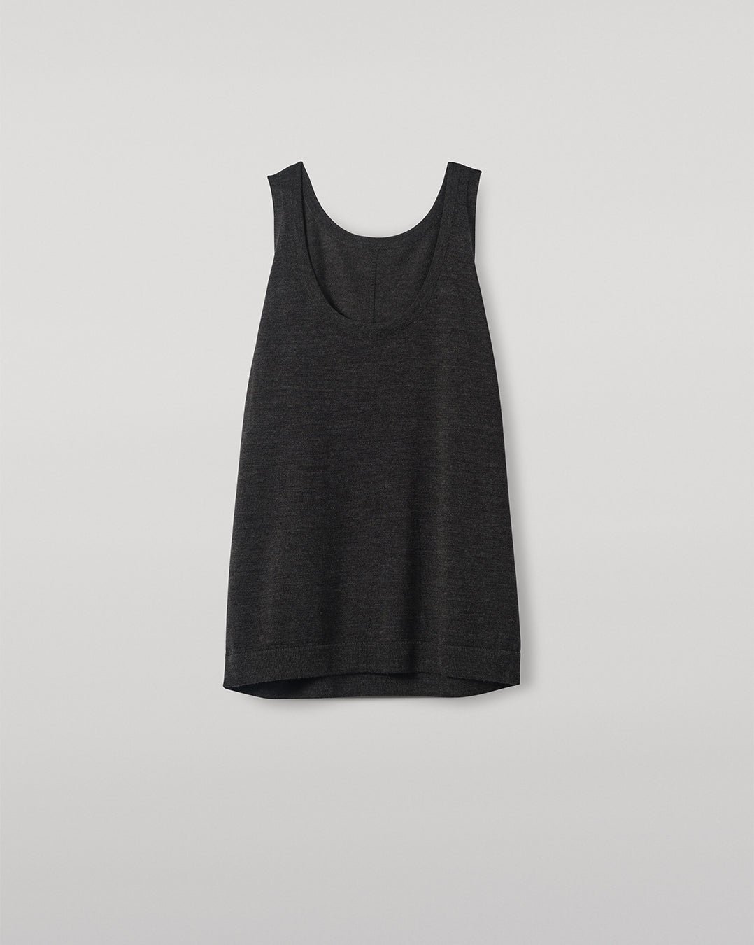 JOHNSTONS OF ELGIN WOMENS GREER VEST GREY 100% MERINO KDI00785HA4126
