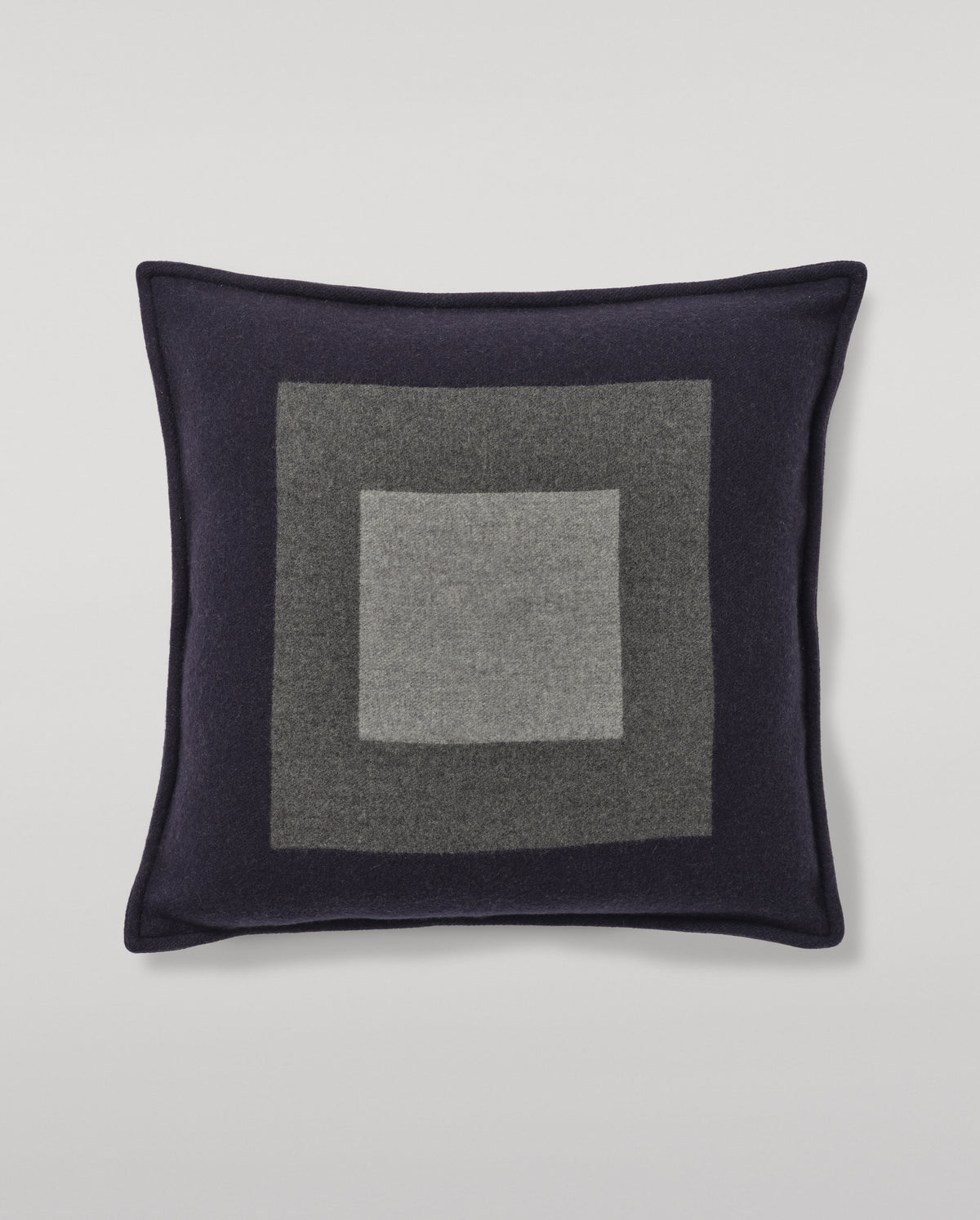 Johnstons of Elgin 100% Cashmere Pillow in Art Geometric Earth Mineral, Navy and Grey PA000152RU7827ONE