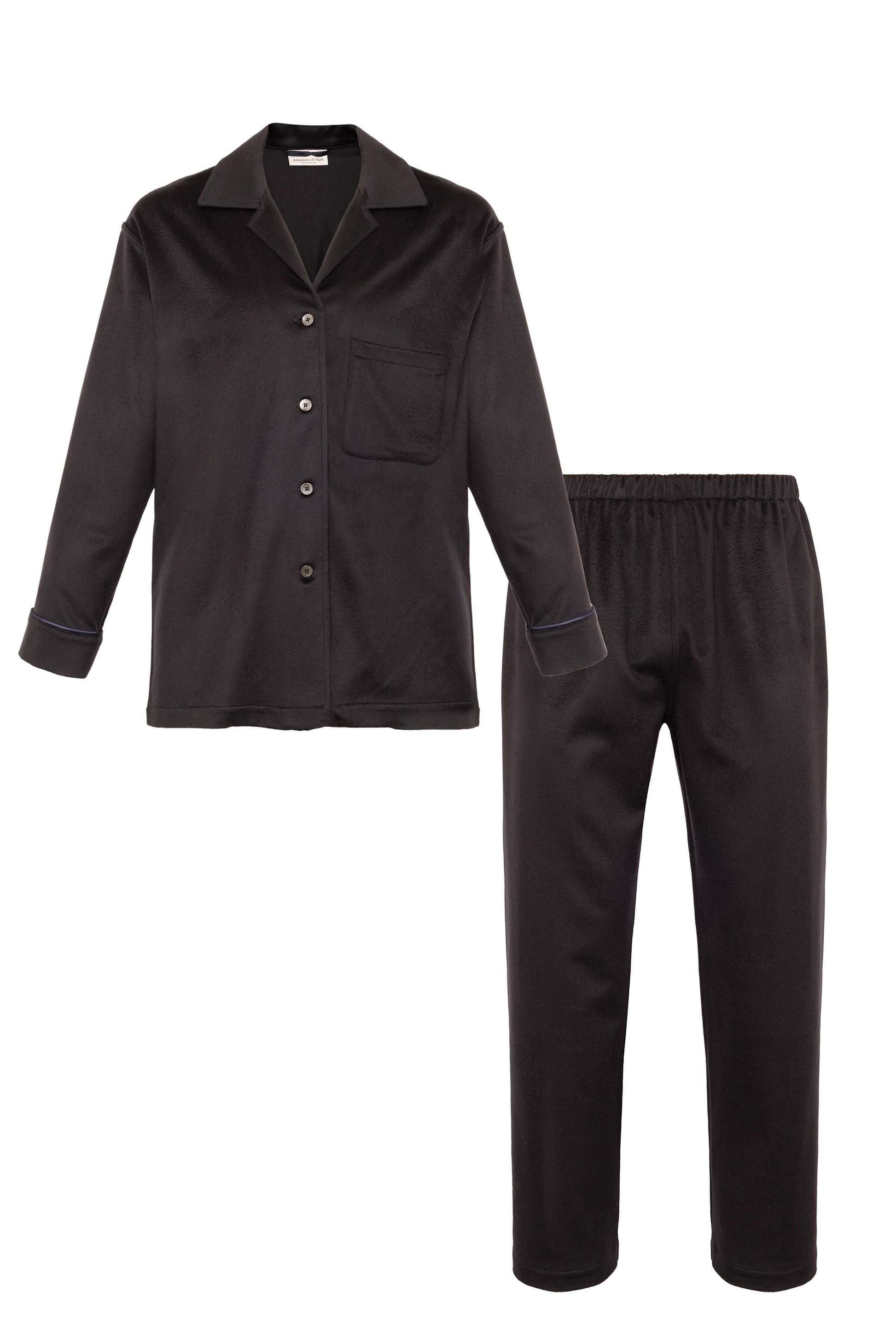 Johnstons of Elgin AW25 Men's Tailoring Navy Navy Cashmere Pyjama Lounge Set TA000557RU6588