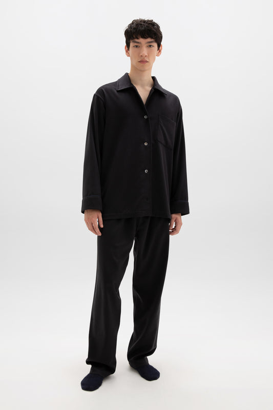 Johnstons of Elgin AW24 Men's Tailoring Navy Cashmere Pyjama Lounge Set TA000557RU65880