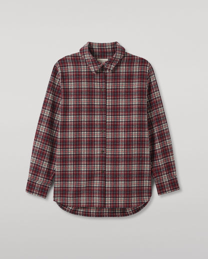 JOHNSTONS OF ELGIN WOMENS CLANLASS WOOL CASHMERE OVERSHIRT 90% WOOL, 10% CASHMERE TB000842RU7842